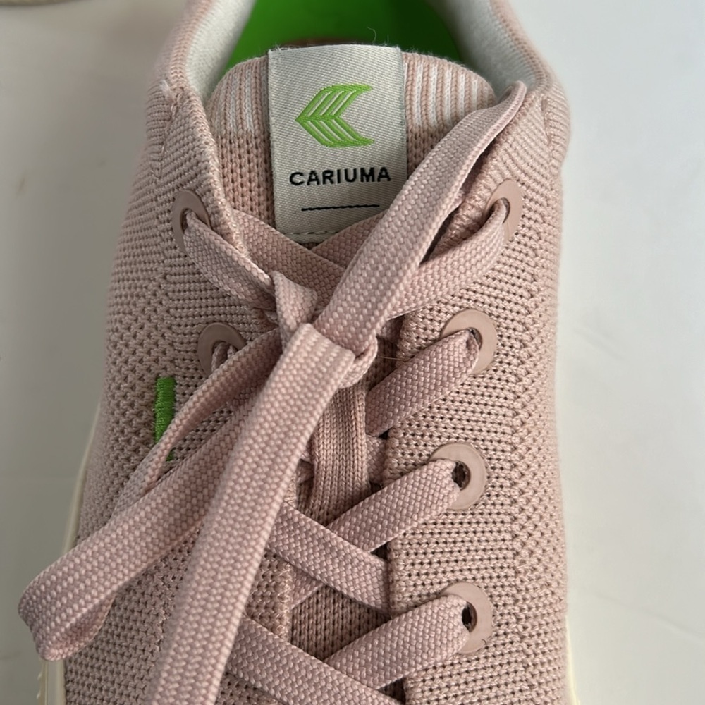 Cariuma Ibi rose knit lace sneaker men’s 8 women’s 9.5 - Picture 7 of 16
